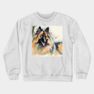 Belgian Tervuren Watercolor - Dog Lover Gifts Crewneck Sweatshirt